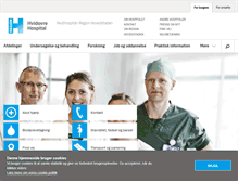 Tablet Screenshot of hvidovrehospital.dk